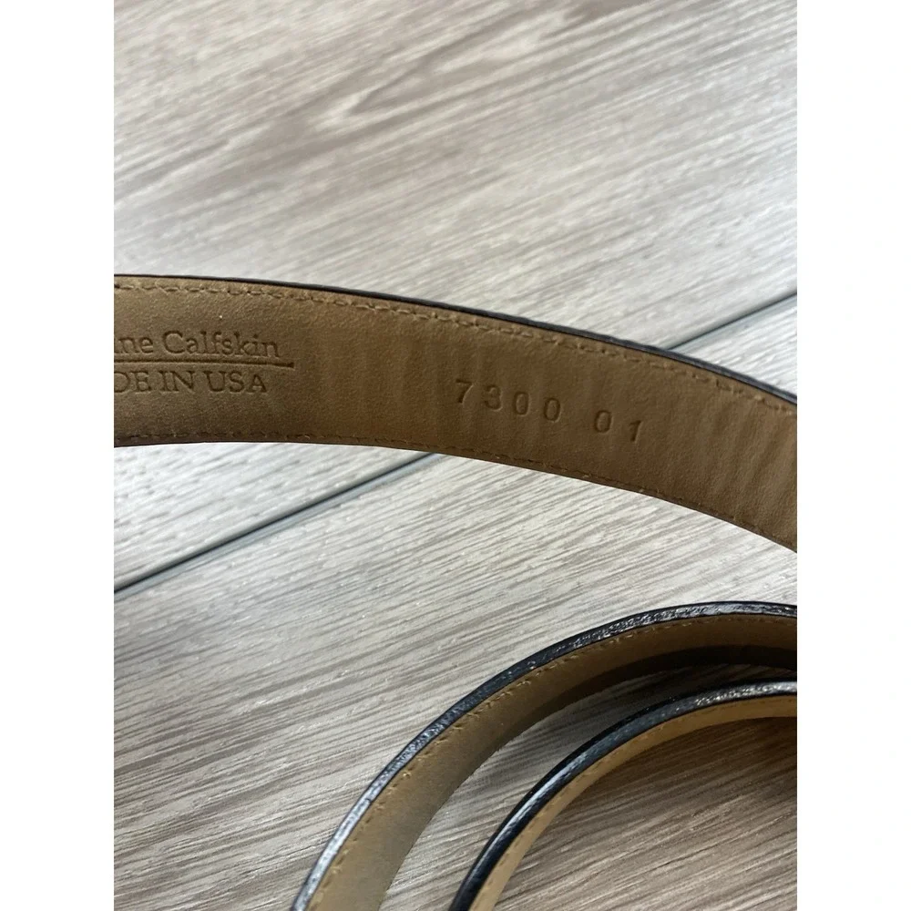 Tiffany & Co Men's‎ Genuine Calfskin Leather Belt No Buckle Black Size 36
